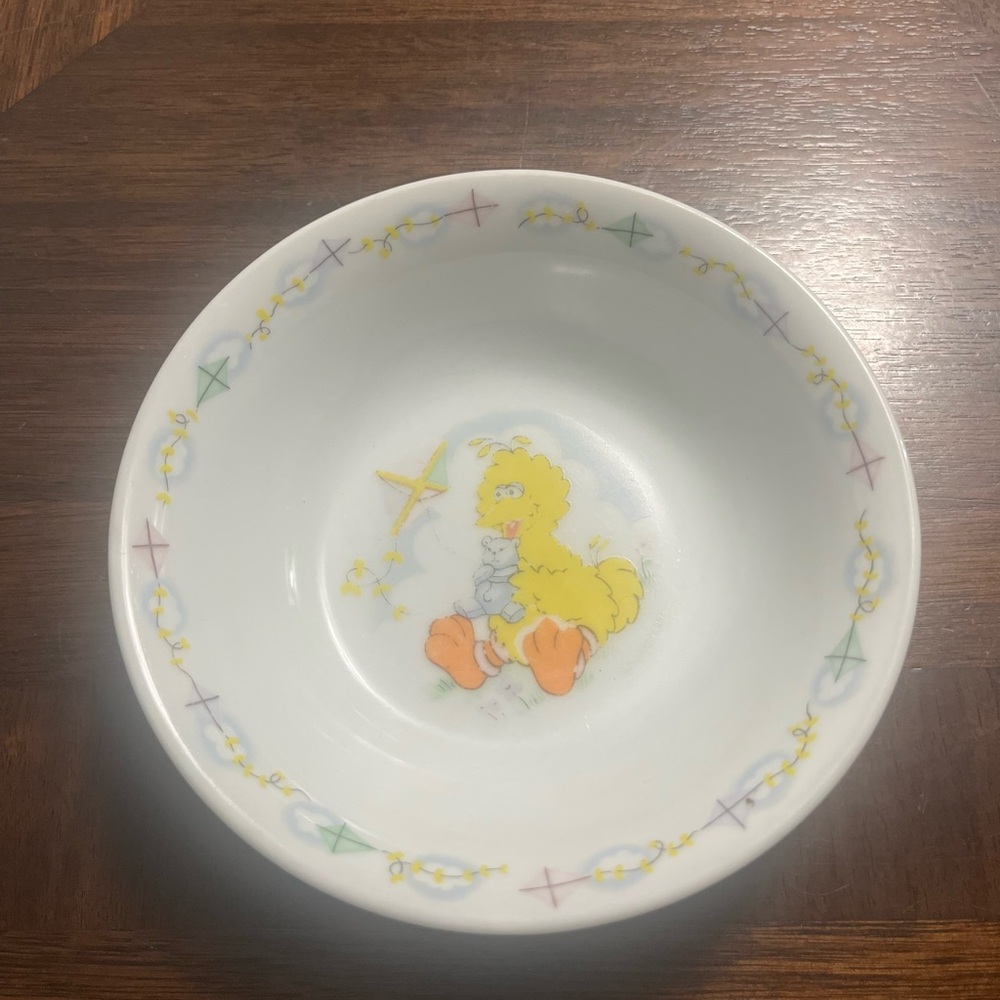 Sesame Street Big Bird NEWCOR kids bowl vintage bowl